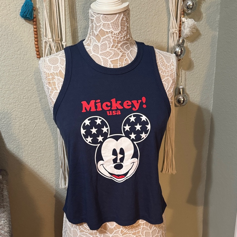 Disney Navy Blue Mickey Mouse Tank Top